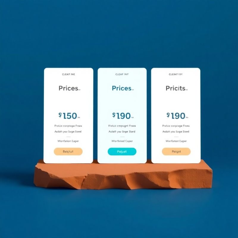 Tri jasne kartice paketa na indigo obojanoj pozadini